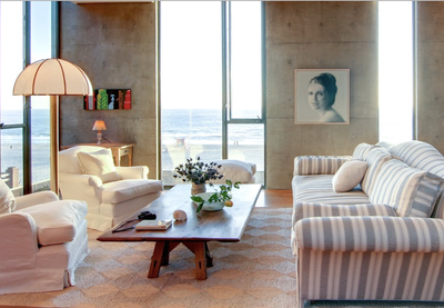 Beach Style Beach House Living Room. Manhattan Beach by David Desmond, Inc..