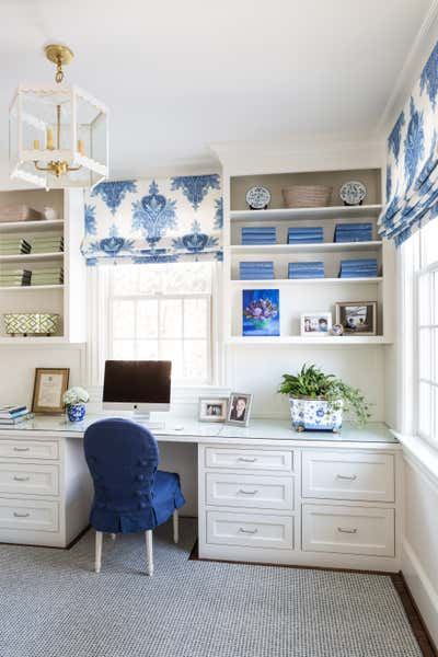  Traditional Family Home Office and Study. Construction & Crisp Whites by Marika Meyer Interiors.