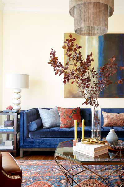  Transitional Family Home Living Room. Mission Sanctuary  by Suzanne Childress Design.