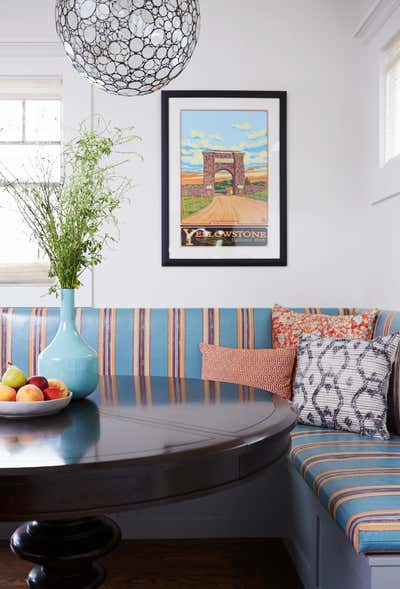  Transitional Family Home Dining Room. Avenues Arts and Crafts by Suzanne Childress Design.