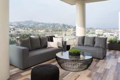 Art Deco Patio and Deck. Griffith Penthouse by KES Studio.