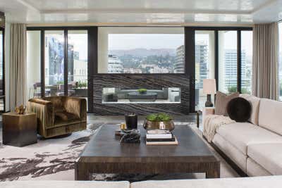  Industrial Living Room. Griffith Penthouse by KES Studio.