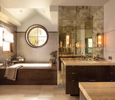  Transitional Family Home Bathroom. Modern Santa Monica by Lisa Queen Design.