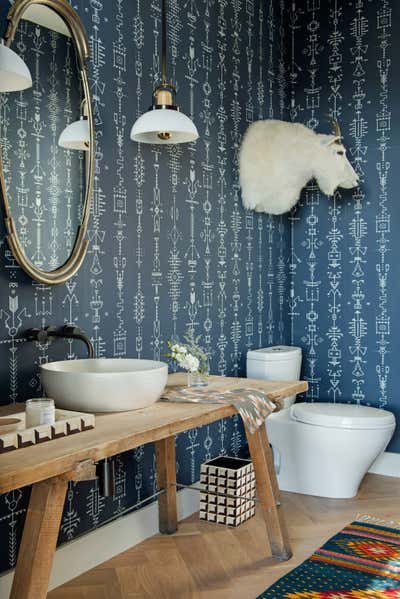  Rustic Family Home Bathroom. Mountain Mama by Cashmere Interior, LLC.
