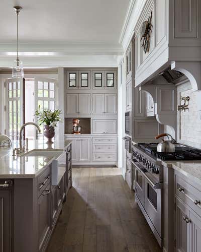  Transitional Family Home Kitchen. Vineyard Estate by Heather Wells Inc.