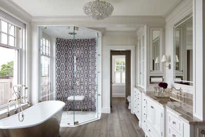  Transitional Family Home Bathroom. Vineyard Estate by Heather Wells Inc.