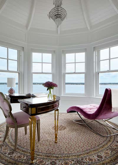  Transitional Family Home Office and Study. Vineyard Estate by Heather Wells Inc.