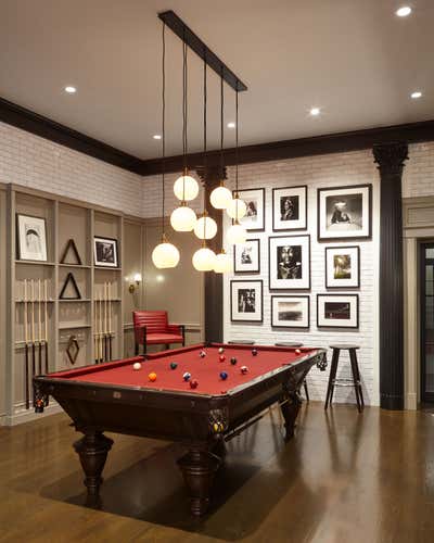 Traditional Bar and Game Room. Entertainment Room by Heather Wells Inc.