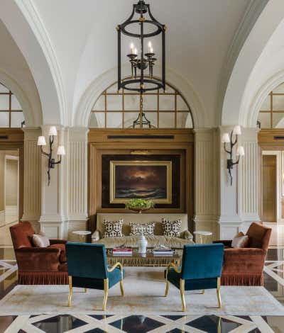  Transitional Family Home Lobby and Reception. Lincoln Park 2550 by Danielle Rub Design.