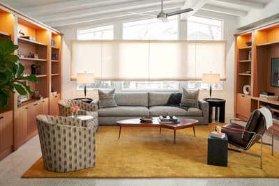  Mid-Century Modern Family Home Living Room. Zilker Park MCM by Ashby Collective.