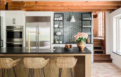 Eclectic Vacation Home Kitchen. Austin Retreat by Meg Lonergan Interiors.