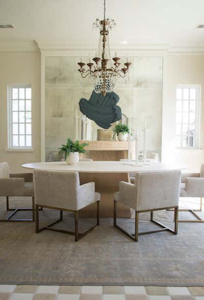  French Family Home Dining Room. Collected feel of Provence by Meg Lonergan Interiors.