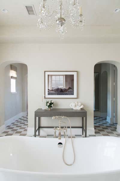  French Bathroom. Collected feel of Provence by Meg Lonergan Interiors.