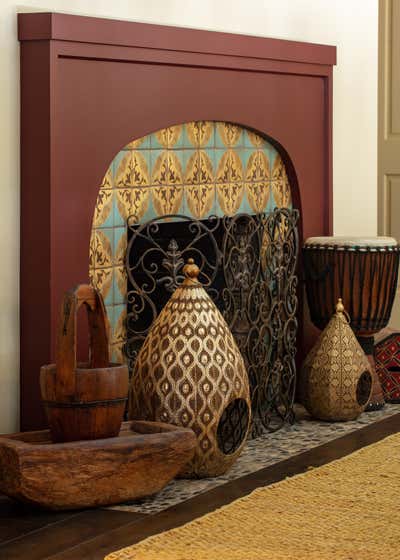 Moroccan Family Home Dining Room. Artist's Residence  by Lisa Queen Design.