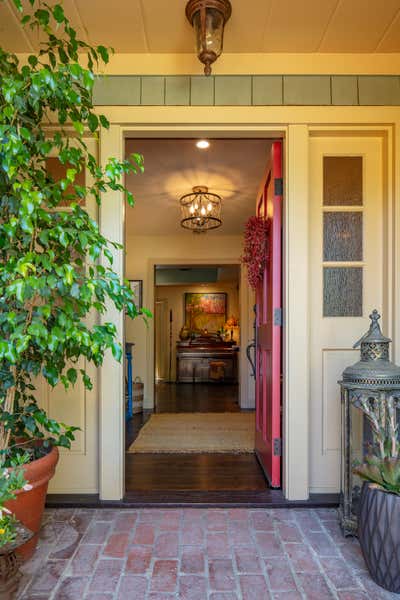  Craftsman Entry and Hall. Artist's Residence  by Lisa Queen Design.