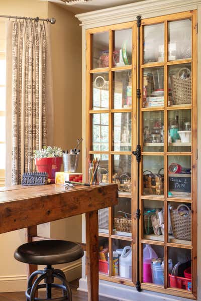  Craftsman Family Home Workspace. Artist's Residence  by Lisa Queen Design.