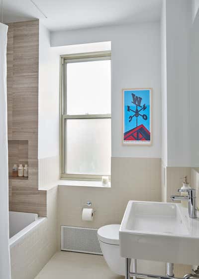  Modern Apartment Bathroom. Brooklyn Heights Pied-a-Terre by Lewis Birks LLC.