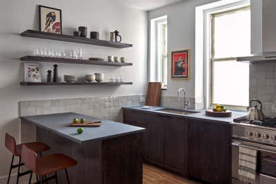  Modern Apartment Kitchen. Brooklyn Heights Pied-a-Terre by Lewis Birks LLC.