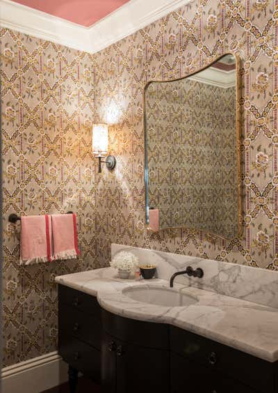  Bohemian Eclectic Family Home Bathroom. CARRIAGE HOUSE by Redmond Aldrich Design.