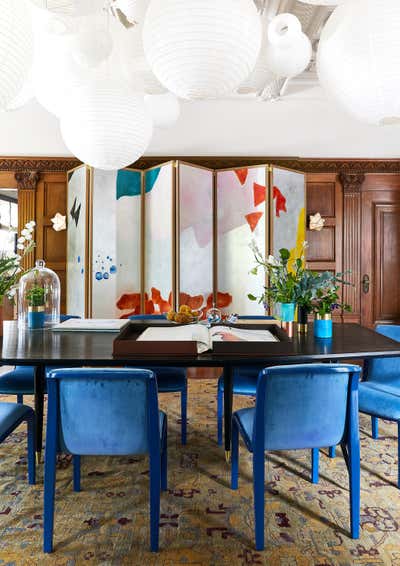  Eclectic Family Home Dining Room. SAN FRANCISCO SHOWCASE by Redmond Aldrich Design.