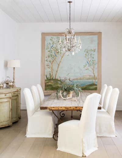  Scandinavian Farmhouse Country House Dining Room. Atherton Home by Giannetti Home.