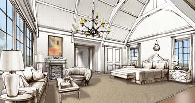  Country House Bedroom. Tuxedo Park Tudor by Terence Mack Associates.