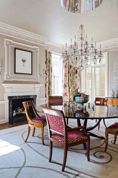  Transitional Family Home Dining Room. Bottomley House by Bridget Beari Designs.