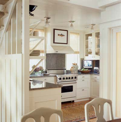  Coastal Traditional Vacation Home Kitchen. Bethany Beach, DE by Mona Hajj Interiors.