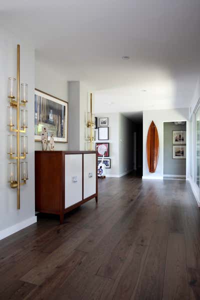  Beach Style Family Home Entry and Hall. Mid-Century Beach Bliss  by Lisa Queen Design.