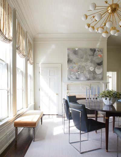 Contemporary Country House Dining Room. Nashville Country Home by Huniford Design Studio.