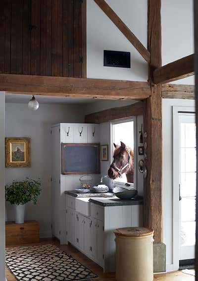  Country Country House Kitchen. Woodstock Barn by Huniford Design Studio.