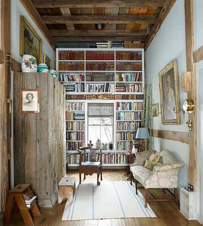 Country Country House Office and Study. Woodstock Barn by Huniford Design Studio.