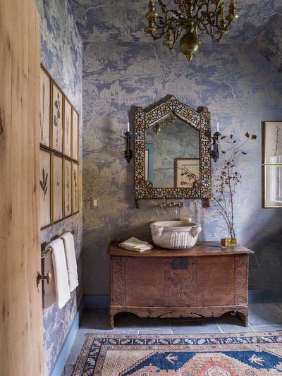  Mediterranean Bathroom. Baltimore, MD  by Mona Hajj Interiors.
