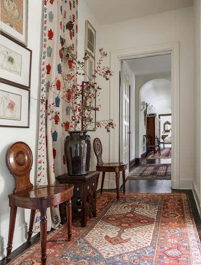  Mediterranean Family Home Entry and Hall. Baltimore, MD  by Mona Hajj Interiors.