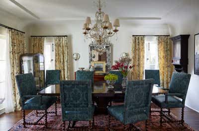  British Colonial Dining Room. Beverly Hills, CA  by Mona Hajj Interiors.