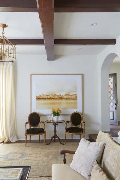  British Colonial Family Home Living Room. Beverly Hills, CA  by Mona Hajj Interiors.