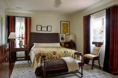  British Colonial Family Home Bedroom. Beverly Hills, CA  by Mona Hajj Interiors.