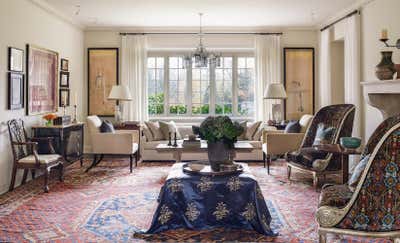  Traditional Family Home Living Room. Baltimore, MD  by Mona Hajj Interiors.