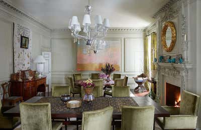  Modern Family Home Dining Room. Georgetown, DC by Mona Hajj Interiors.