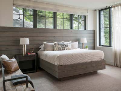  Modern Vacation Home Bedroom. Mod Mountain by Deborah Walker + Associates.