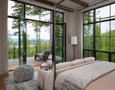  Modern Vacation Home Bedroom. Mod Mountain by Deborah Walker + Associates.