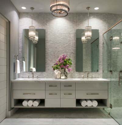 Modern Vacation Home Bathroom. Mod Mountain by Deborah Walker + Associates.