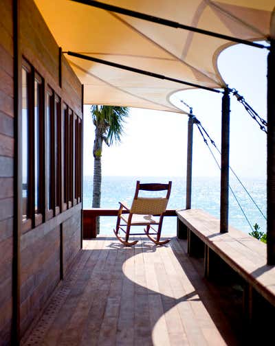 Beach Style Patio and Deck. Shorely Serene by Deborah Walker + Associates.