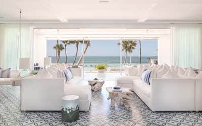 Beach Style Beach House Living Room. The Nest by Deborah Walker + Associates.