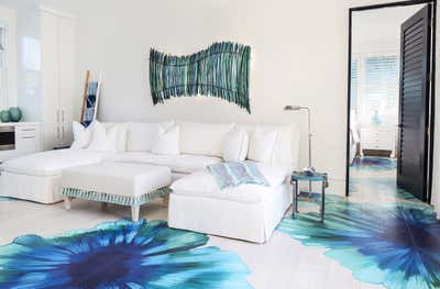 Beach Style Beach House Living Room. The Nest by Deborah Walker + Associates.