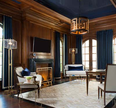  Transitional Family Home Office and Study. Timeless Elegance by Deborah Walker + Associates.