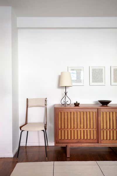  Mid-Century Modern Apartment Living Room. Greenwich Village by Cochineal Design.