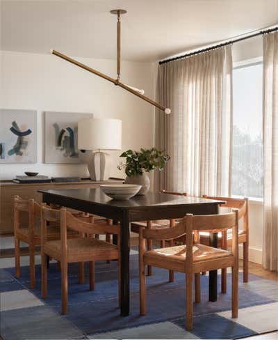  Eclectic Family Home Dining Room. Olympic Manor by Heidi Caillier Design.
