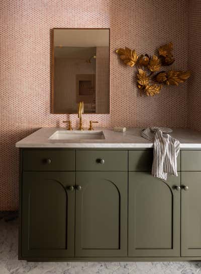  Eclectic Family Home Bathroom. Olympic Manor by Heidi Caillier Design.