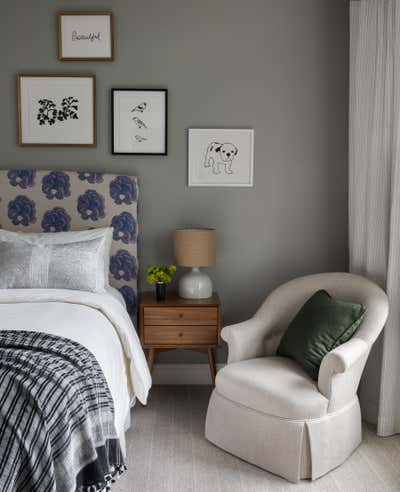  English Country Bedroom. Seattle Home by Heidi Caillier Design.